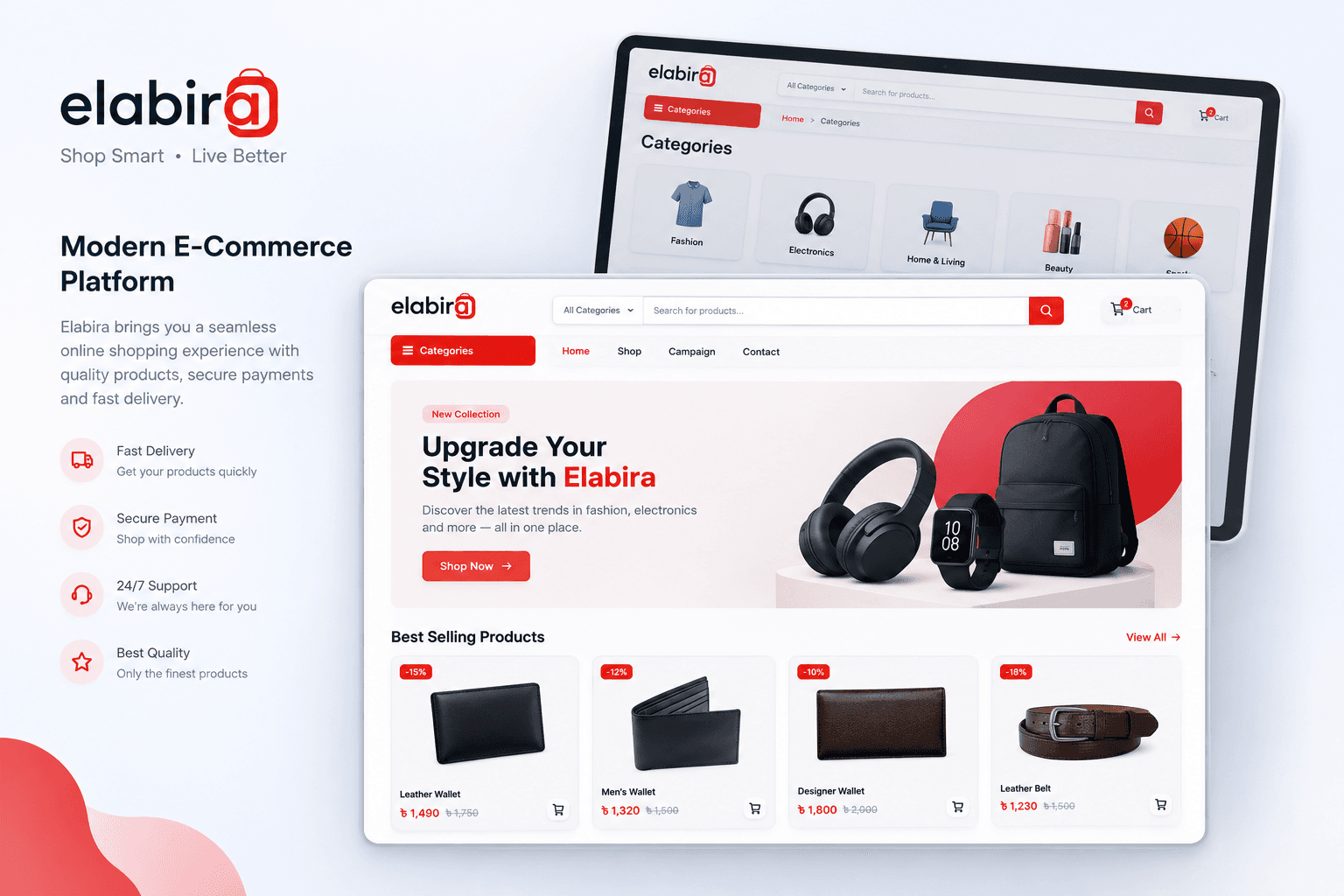 Elabira website preview