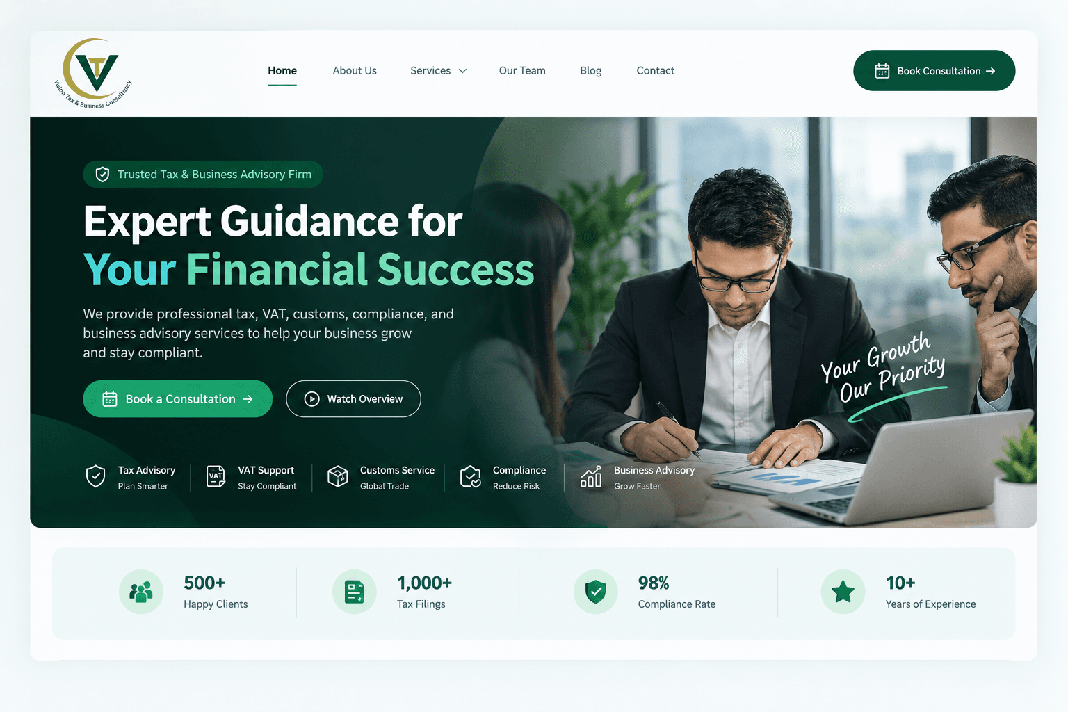 Multi Tax Solution BD website preview